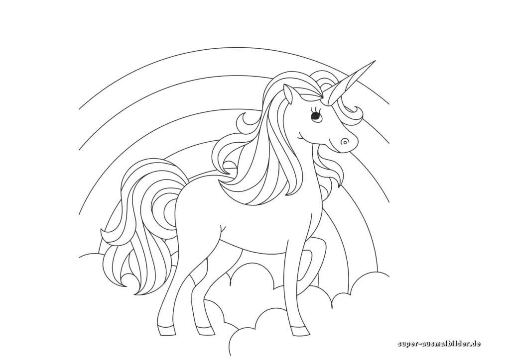 Einhorn Malvorlage 10
