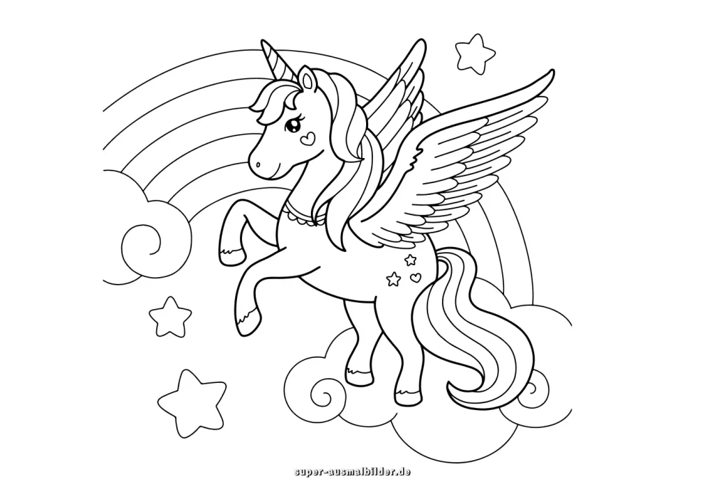 Einhorn Malvorlage 11