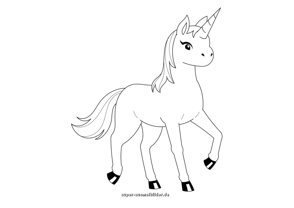 Einhorn Malvorlage 4