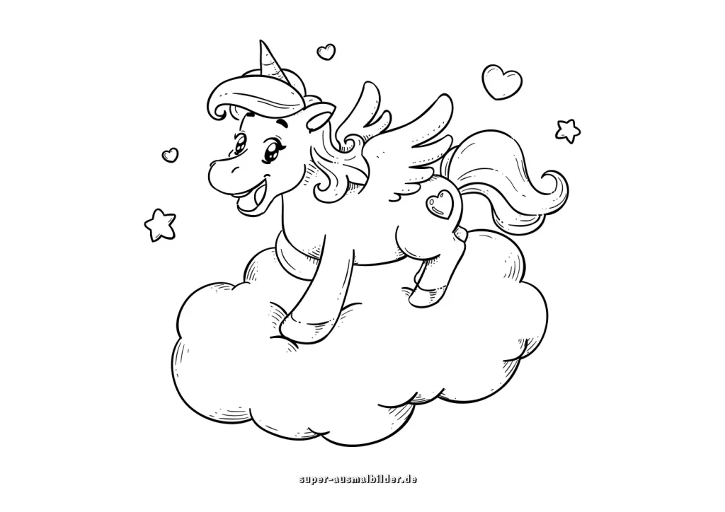 Einhorn Malvorlage 7