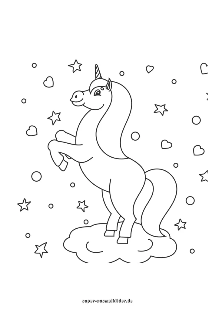 ausmalbild einhorn