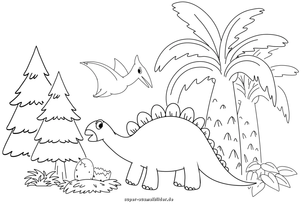 ausmalbilder dino