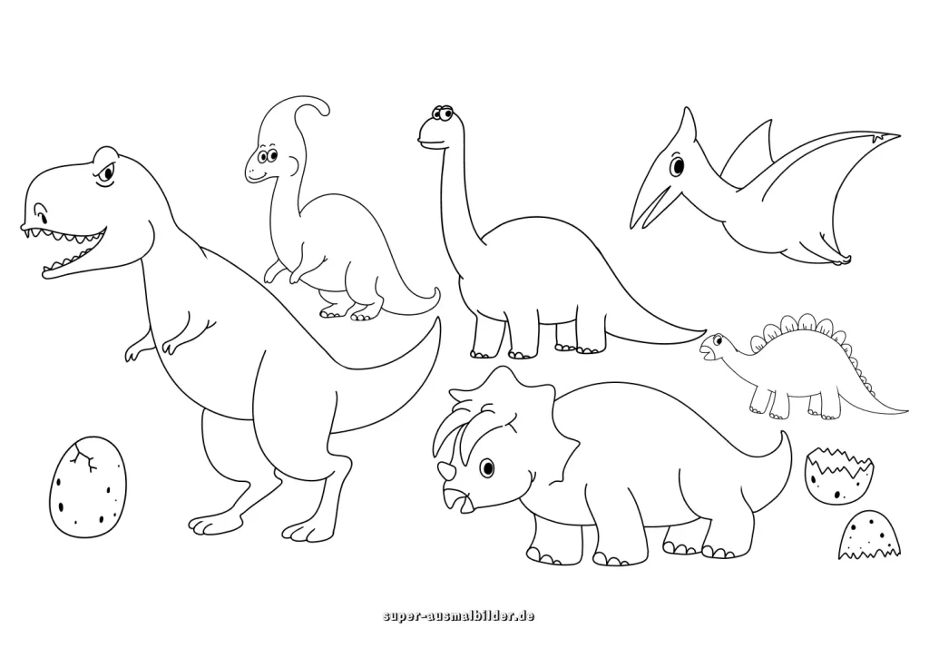 ausmalbilder dinosaurier