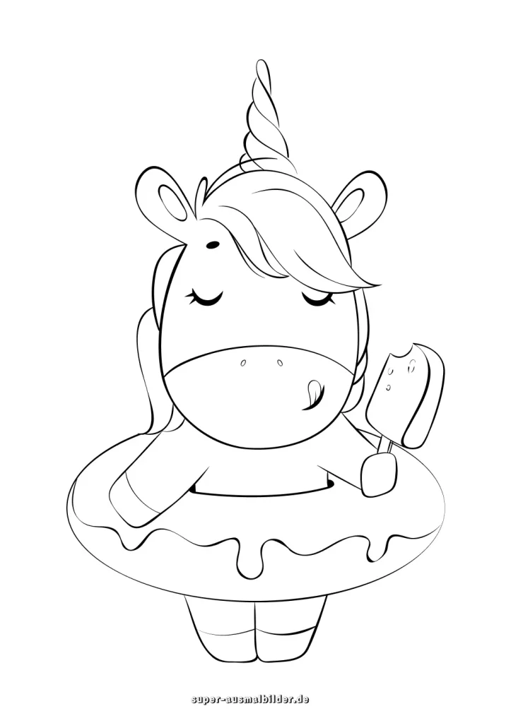 einhorn ausmalbild