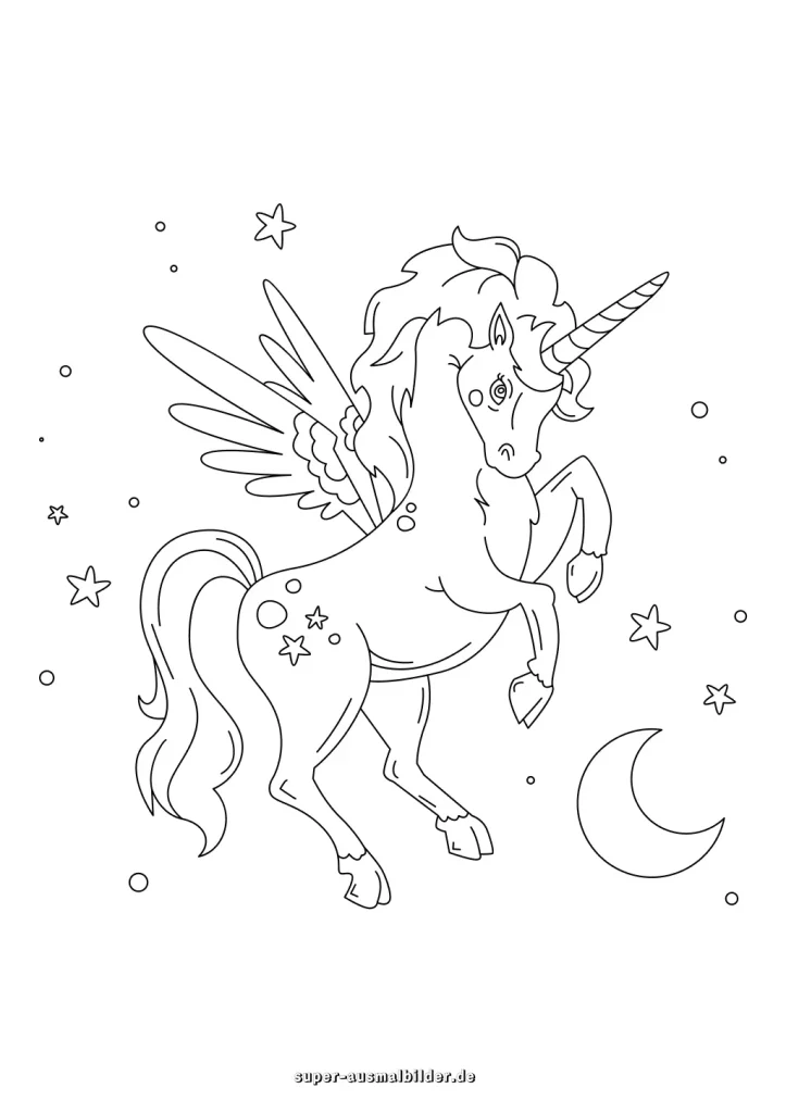 einhorn ausmalbilder zum ausdrucken єдинорога