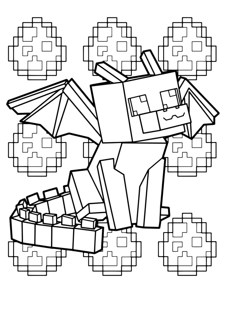 Minecraft Ausmalbilder kostenlos zum Ausdrucken