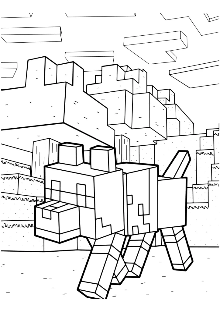 Minecraft Ausmalbilder kostenlos zum Ausdrucken