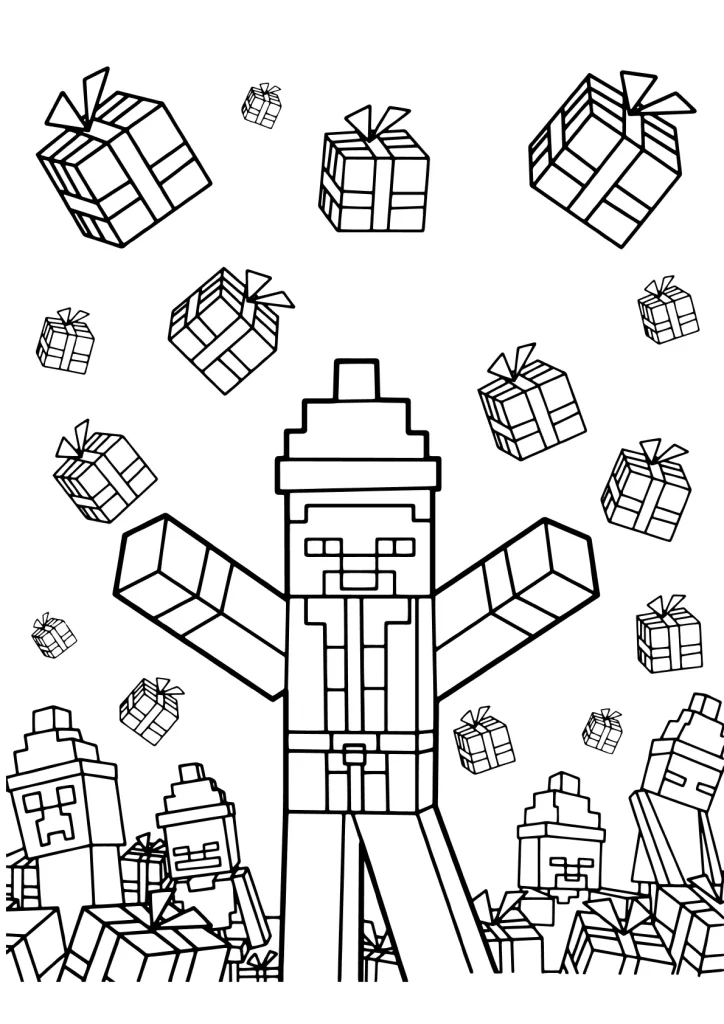 Minecraft Ausmalbilder kostenlos zum Ausdrucken
