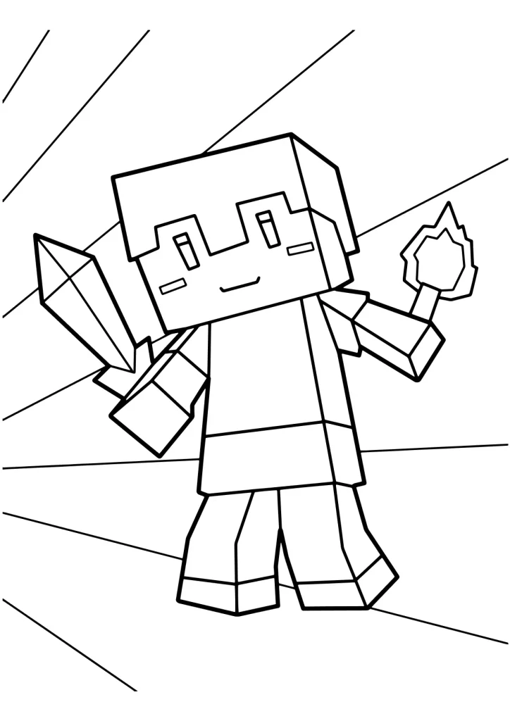 Minecraft Ausmalbilder kostenlos zum Ausdrucken