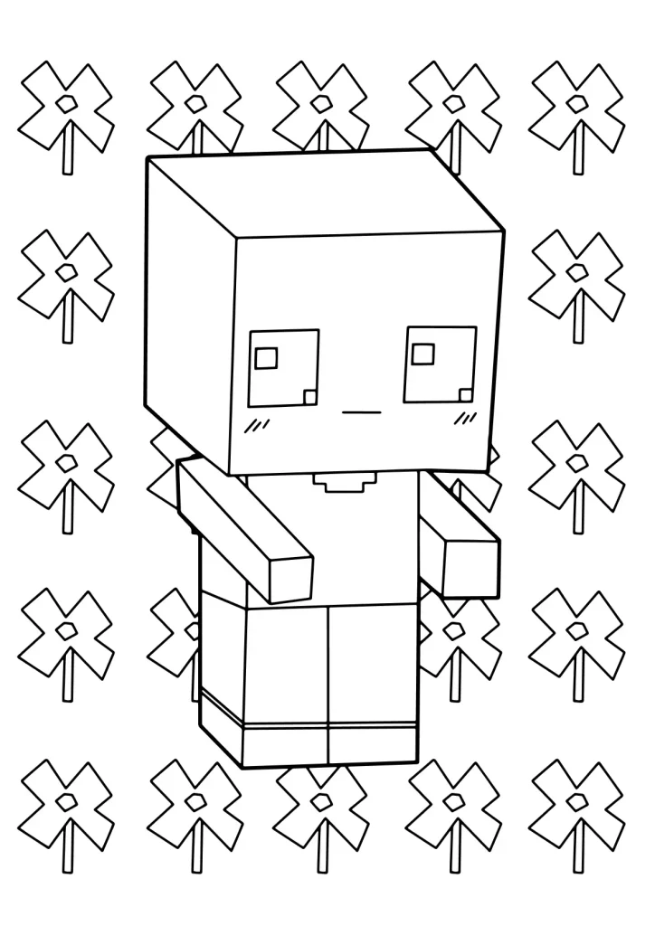 Minecraft Ausmalbilder kostenlos zum Ausdrucken