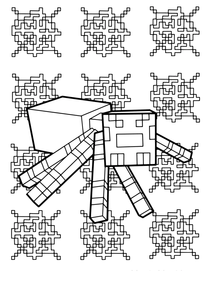 Minecraft Ausmalbilder kostenlos zum Ausdrucken