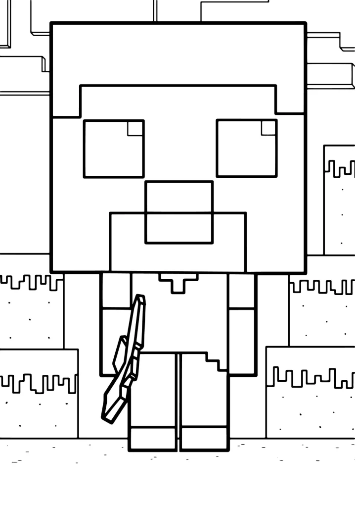 Minecraft Ausmalbilder kostenlos zum Ausdrucken