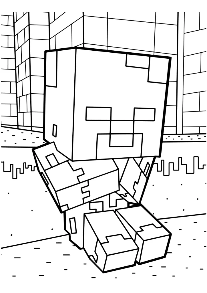 Minecraft Ausmalbilder kostenlos zum Ausdrucken