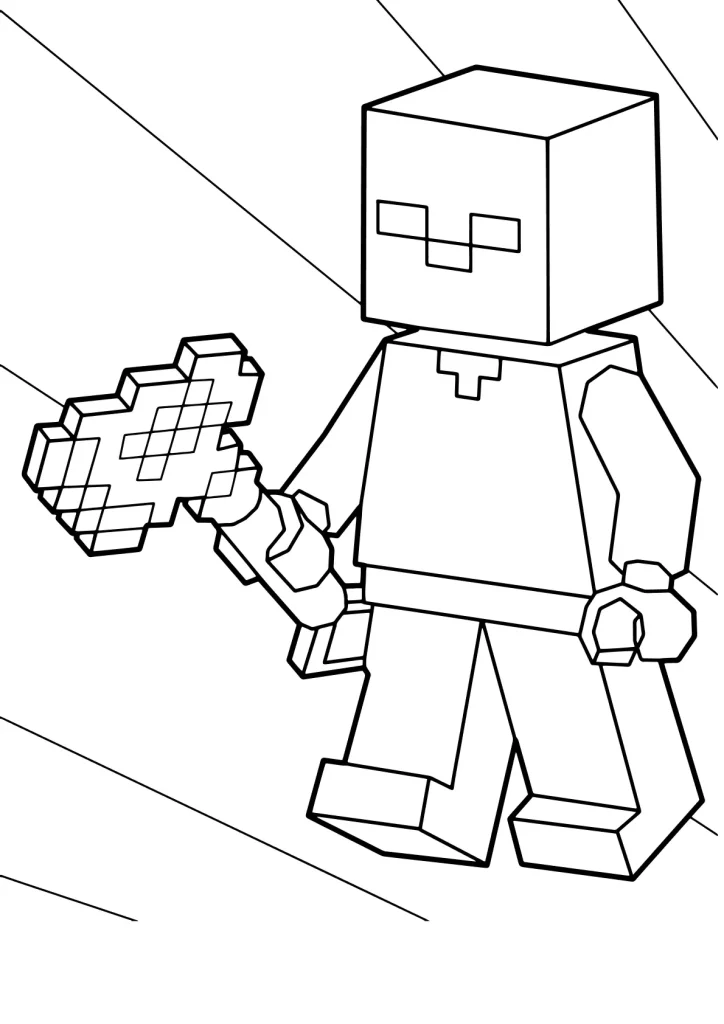 Minecraft Ausmalbilder kostenlos zum Ausdrucken