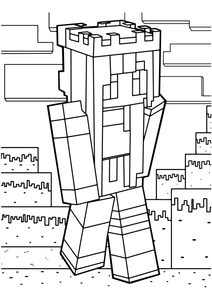 Minecraft Ausmalbilder kostenlos zum Ausdrucken