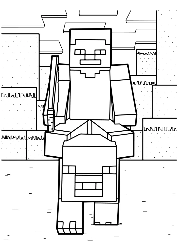 Minecraft Ausmalbilder kostenlos zum Ausdrucken