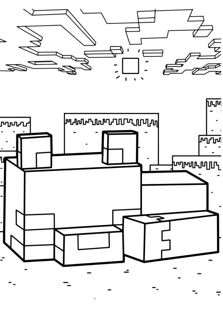 Minecraft Ausmalbilder kostenlos zum Ausdrucken
