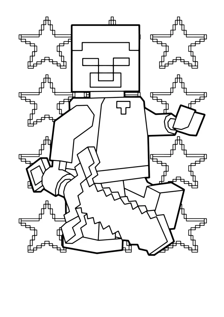 Minecraft Ausmalbilder kostenlos zum Ausdrucken