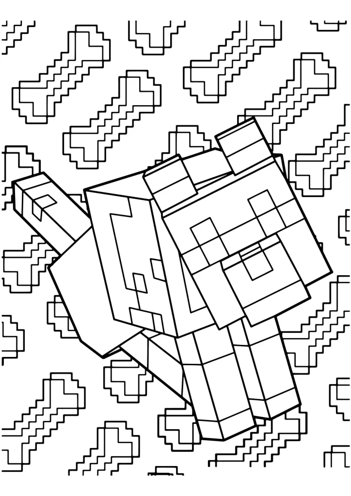 Minecraft Ausmalbilder kostenlos zum Ausdrucken