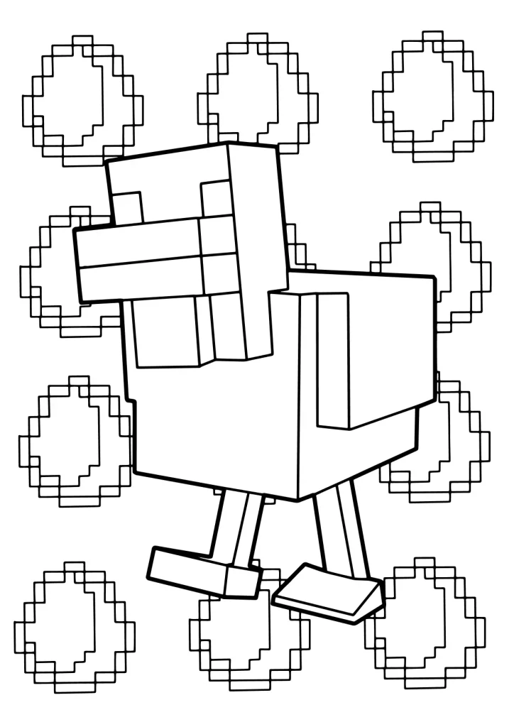 Minecraft Ausmalbilder kostenlos zum Ausdrucken
