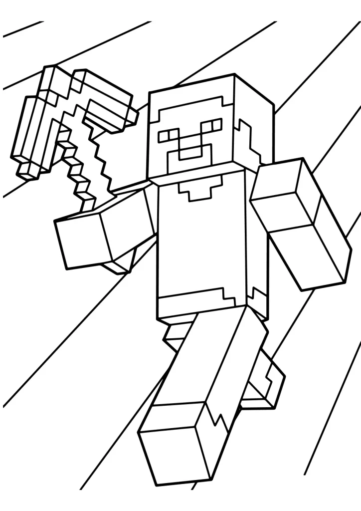Minecraft Ausmalbilder kostenlos zum Ausdrucken