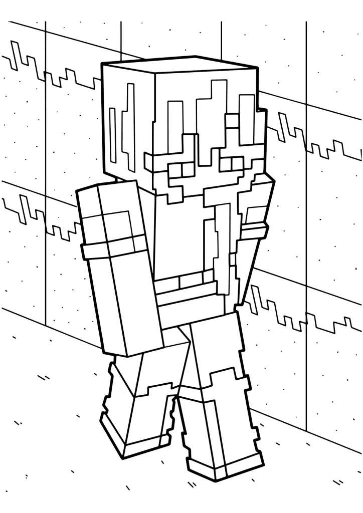 Minecraft Ausmalbilder kostenlos zum Ausdrucken