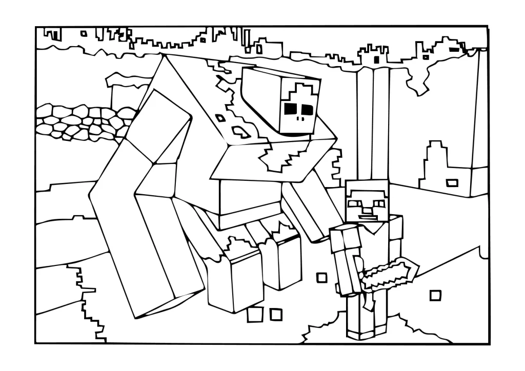 Minecraft Monster Ausmalbilder ausdrucken