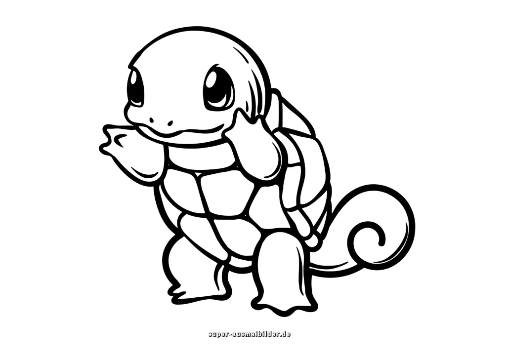 Schiggy Pokémon Ausmalbilder PDF