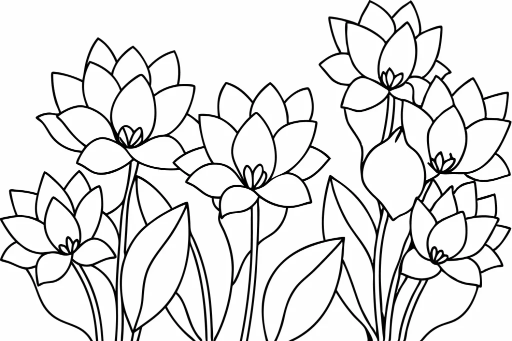 blumen malen vorlagen