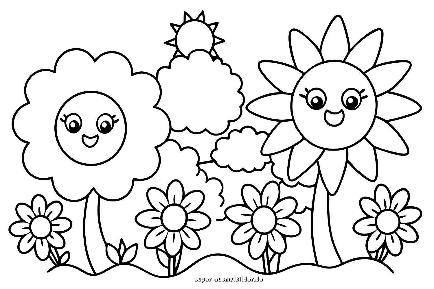 blumen malvorlage