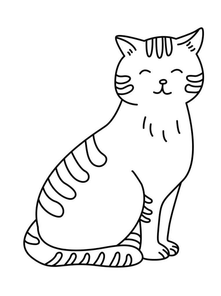 Ausmalbild katze