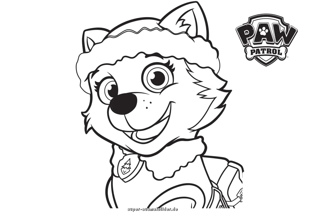 Ausmalbilder Paw Patrol gratis herunterladen