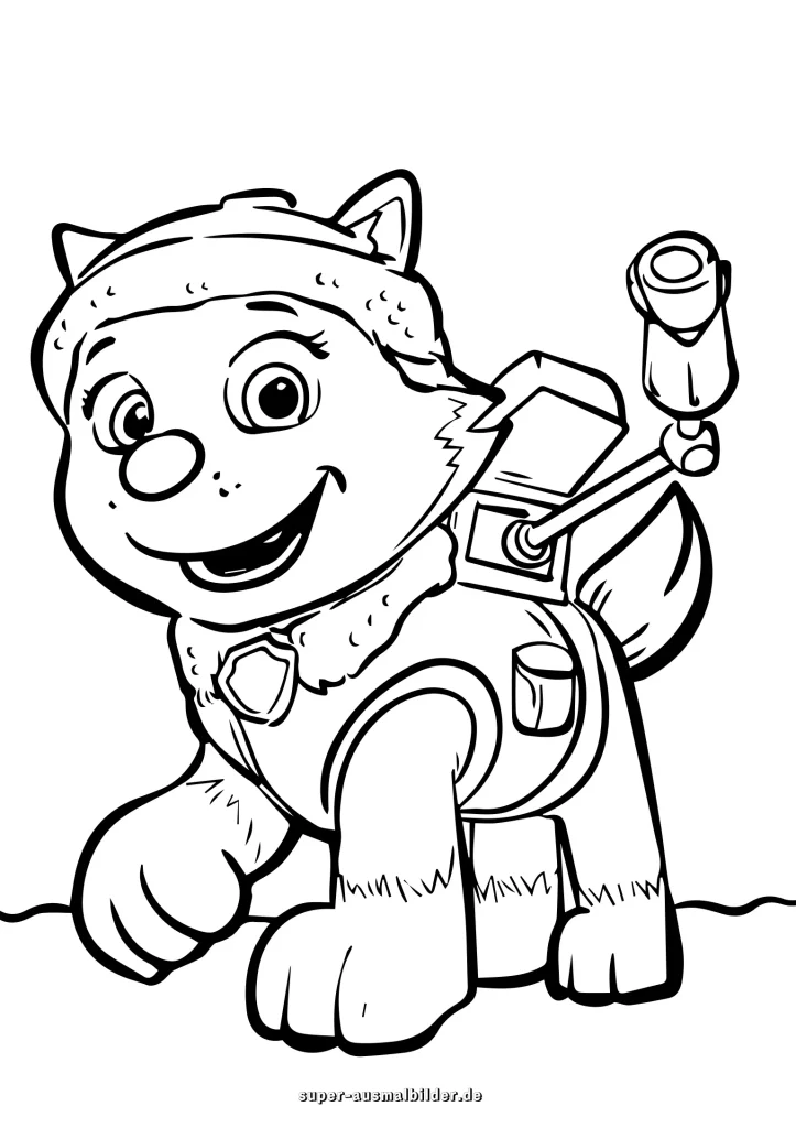 Ausmalbilder Paw Patrol gratis zum Ausmalen