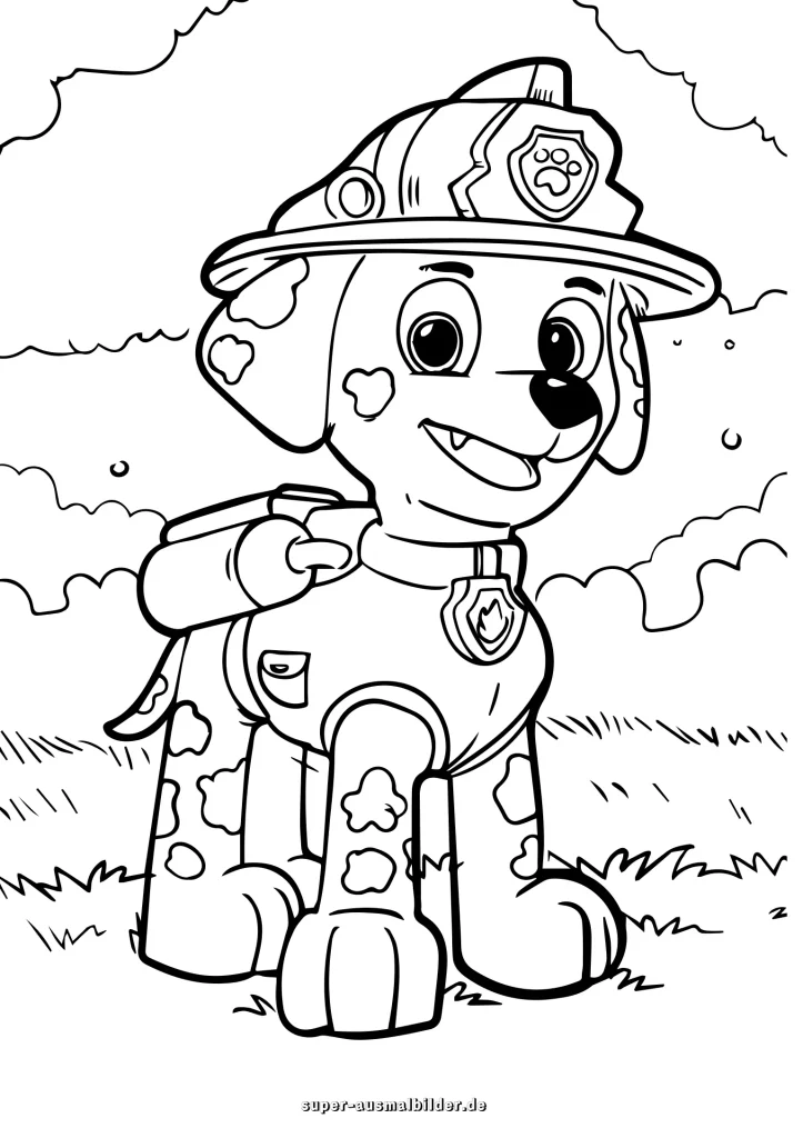 Marshall Paw Patrol Ausmalbilder gratis