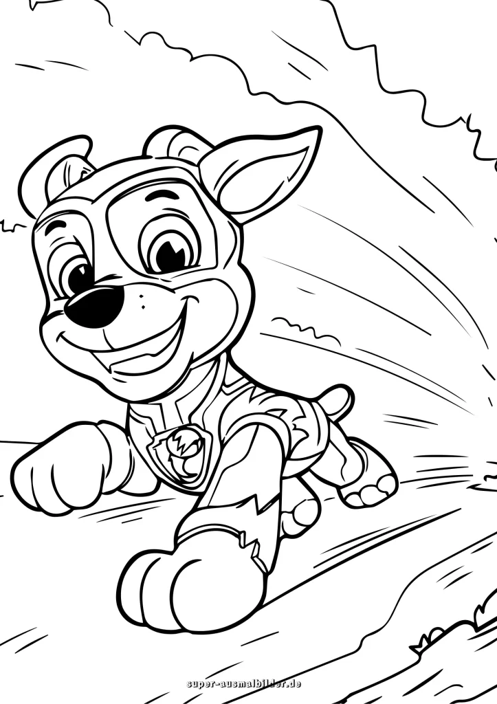 Paw Patrol Ausmalbilder Mighty Pups gratis