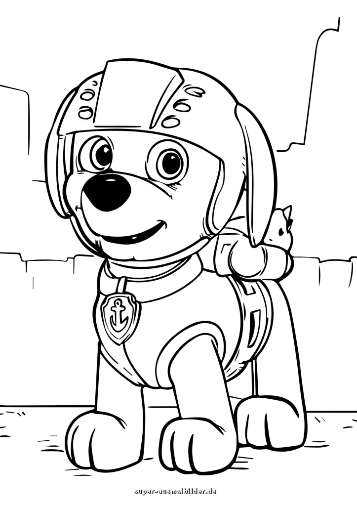 Paw Patrol Ausmalbilder PDF kostenlos drucken
