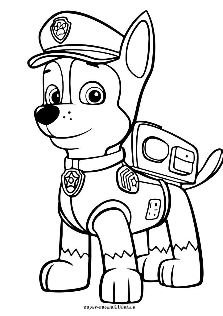 Paw Patrol Ausmalbilder einfach und kostenlos