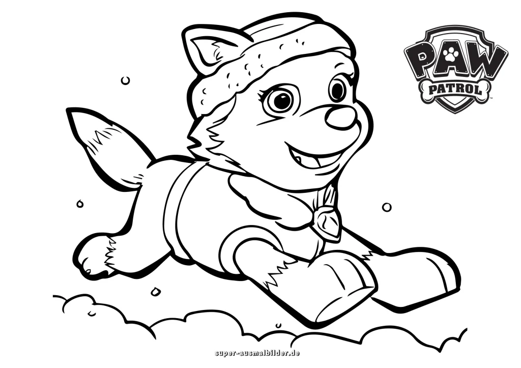Paw Patrol Ausmalbilder kostenlos downloaden