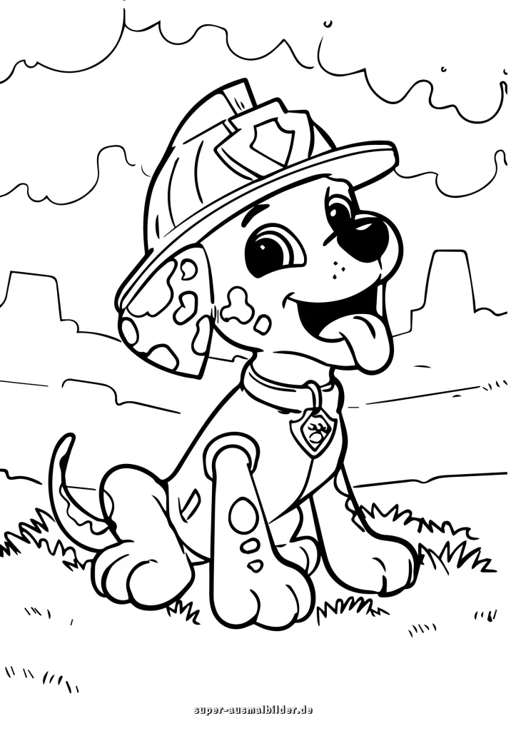 Paw Patrol Ausmalbilder kostenlos für Jungen und Mädchen