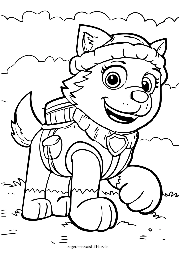 Paw Patrol Ausmalbilder kostenlos für Zuhause und Schule