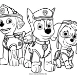 Paw Patrol Ausmalbilder kostenlos zum Ausdrucken