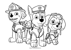 43 Paw Patrol Ausmalbilder kostenlos zum Ausdrucken