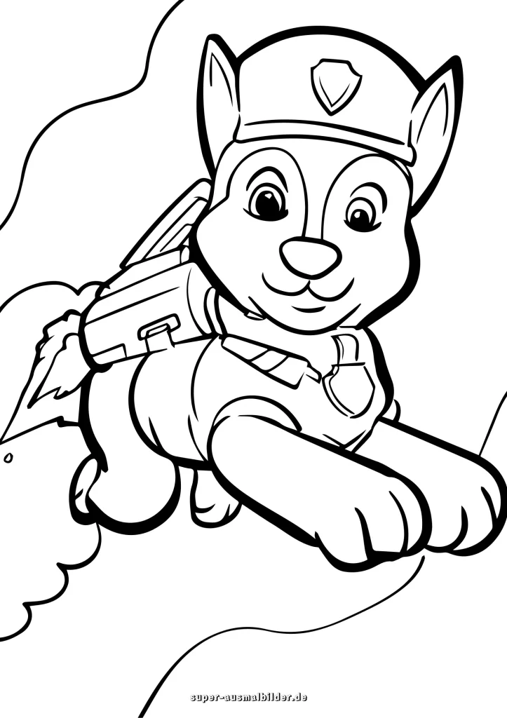 Paw Patrol Ausmalbilder kostenlos zum Drucken und Downloaden