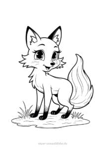 Fuchs Ausmalbilder kostenlos – 24 Malvorlagen zum Ausmalen & Drucken