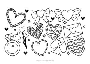 20+ Ausmalbilder Herz – Liebevoll malen und verschenken