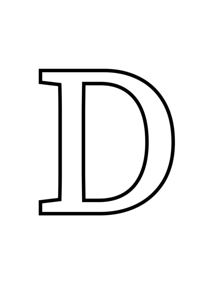Buchstabe D Arbeitsblatt – Groß und Kleinbuchstaben zum Schreibenlernen
