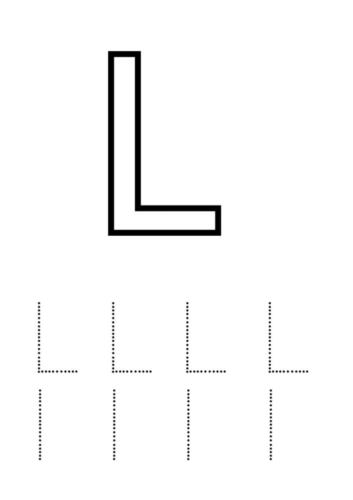 Buchstabe L Arbeitsblatt – Groß und Kleinbuchstaben üben