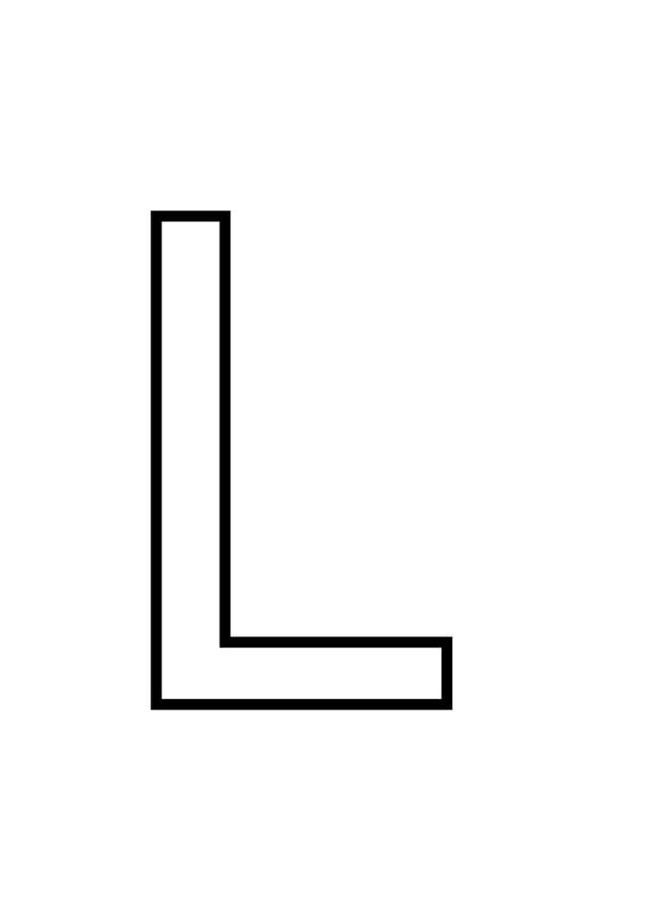 Buchstabe L zum Nachspuren – Arbeitsblatt für Vorschule