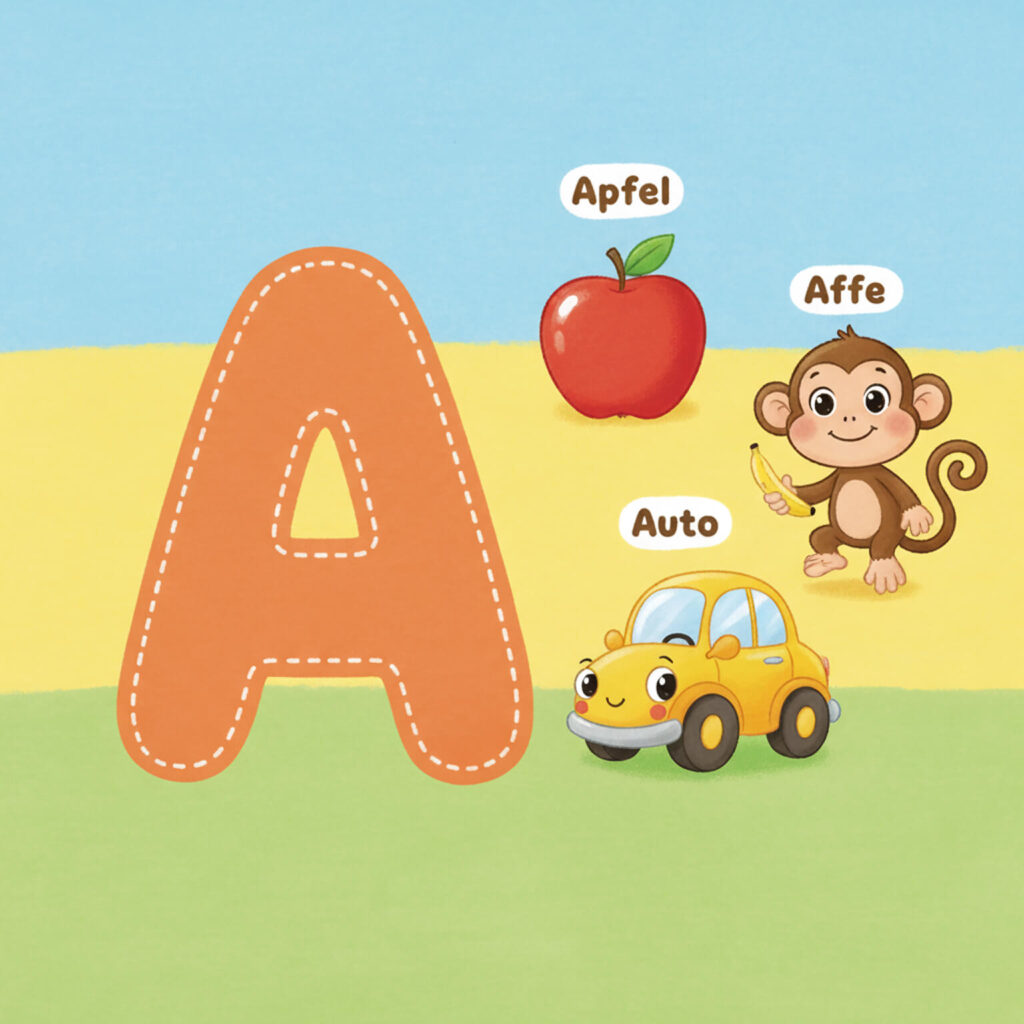 Buchstabe A für Kinder kostenlos zum Ausdrucken