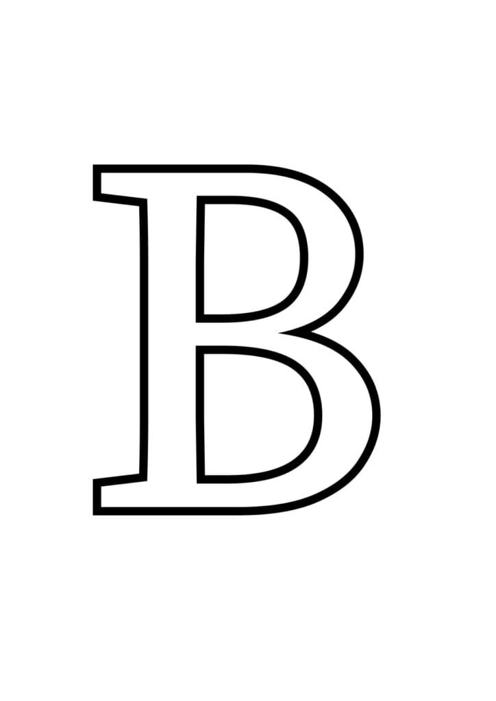 Buchstabe B Arbeitsblatt – Groß und Kleinbuchstaben zum Schreibenlernen